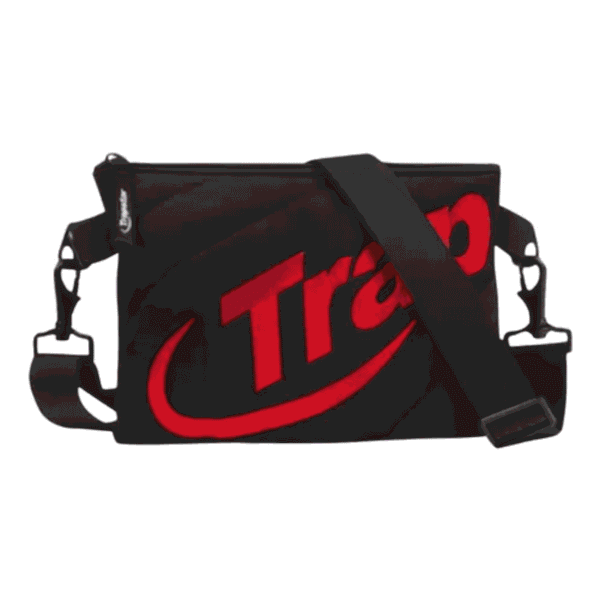 TRAPSTAR BLACK SYNTHETIC QUILTED CROSSBODY BAG