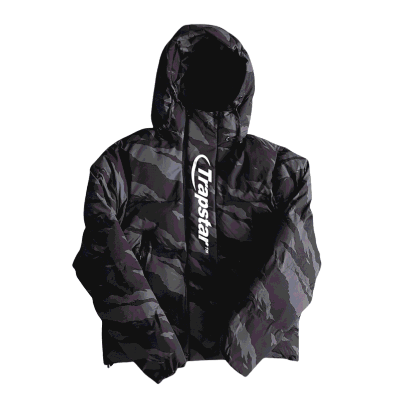 Trapstar Black Tiger Camo Jacket